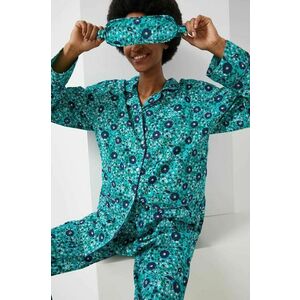 Bavlnené pyžamo Answear Lab zelená farba, bavlnená vyobraziť