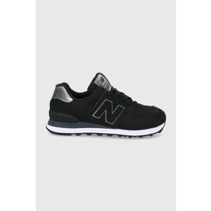 Topánky New Balance Wl574dm2 čierna farba, vyobraziť