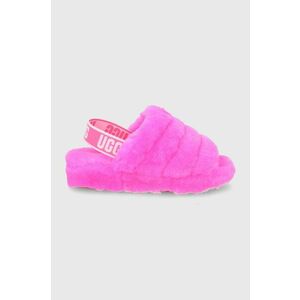 Vlnené papuče UGG fialová farba vyobraziť