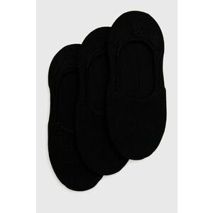 Ponožky Calvin Klein (3-pak) dámske, čierna farba vyobraziť
