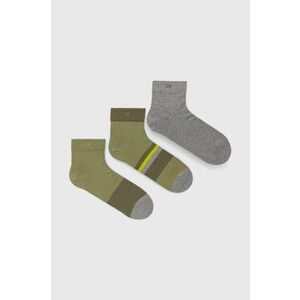 Ponožky Calvin Klein (3-pak) pánske, zelená farba vyobraziť