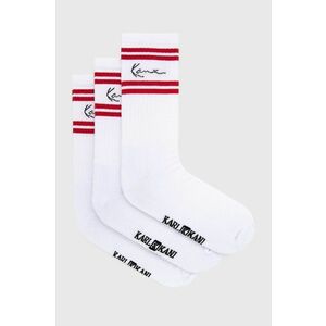 Ponožky Karl Kani (3-pak) biela farba vyobraziť