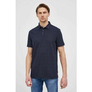 Polo tričko Armani Exchange pánske, tmavomodrá farba, jednofarebné vyobraziť