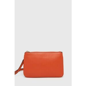 Kožená kabelka Furla oranžová farba vyobraziť