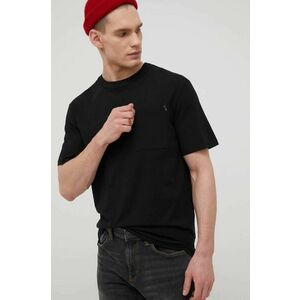 Tričko Jack & Jones pánske, čierna farba, jednofarebné vyobraziť