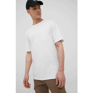 Tričko Jack & Jones pánske, biela farba, jednofarebné vyobraziť