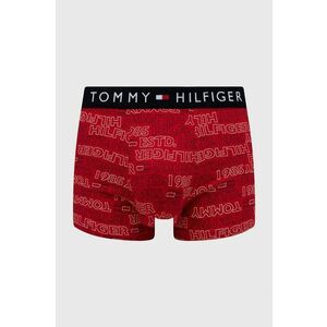 Boxerky Tommy Hilfiger pánske, červená farba vyobraziť