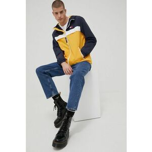 Bunda Tommy Jeans pánska, žltá farba, prechodná, vyobraziť