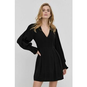 Šaty Victoria Beckham čierna farba, mini, áčkový strih vyobraziť