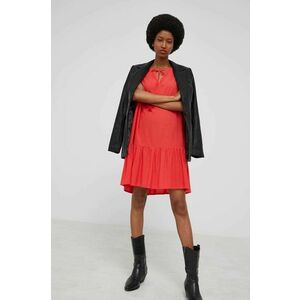 Šaty Answear Lab červená farba, mini, oversize vyobraziť