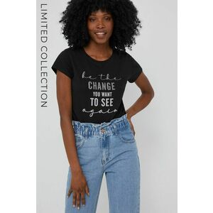Tričko Answear Lab x limitovaná kolekcia NO SHAME dámske, čierna farba, vyobraziť