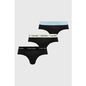 Slipy Calvin Klein Underwear (3-pak) pánske, čierna farba vyobraziť