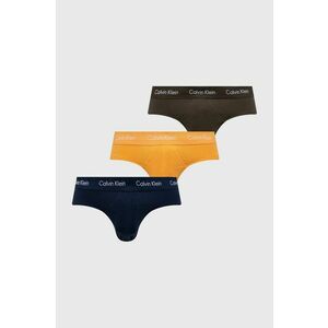 Slipy Calvin Klein Underwear (3-pak) pánske, oranžová farba vyobraziť