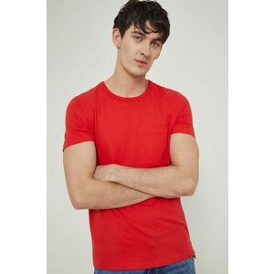 Bavlnené tričko Medicine červená farba, jednofarebné vyobraziť