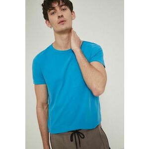 Bavlnené tričko Medicine tyrkysová farba, jednofarebné vyobraziť