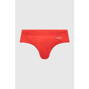 Plavky Calvin Klein červená farba vyobraziť