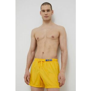 Plavkové šortky Moschino Underwear žltá farba vyobraziť