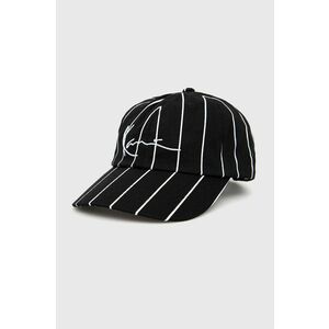 Bavlnená čiapka Karl Kani KAHW01100102-black, čierna farba, vzorovaná vyobraziť