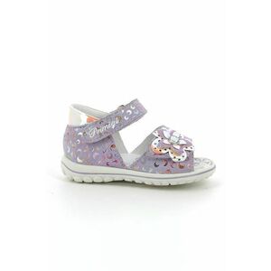 Detské kožené sandále Primigi fialová farba vyobraziť