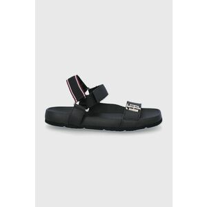 Sandále Tommy Hilfiger dámske, čierna farba, vyobraziť