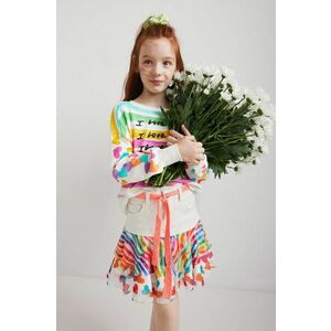 Dievčenská sukňa Desigual mini, áčkový strih vyobraziť