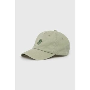 Bavlnená čiapka Pepe Jeans Tacio zelená farba, s nášivkou vyobraziť
