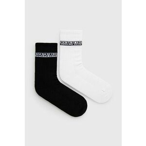 Ponožky Napapijri (2-pak) pánske, biela farba vyobraziť