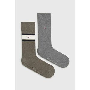 Ponožky Tommy Hilfiger (2-pak) pánske, zelená farba vyobraziť