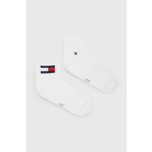Ponožky Tommy Hilfiger (2-pak) pánske, biela farba vyobraziť