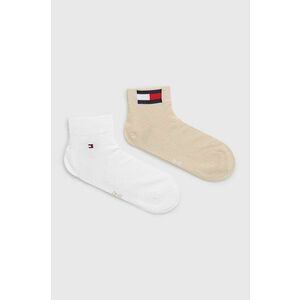 Ponožky Tommy Hilfiger (2-pak) pánske, béžová farba vyobraziť