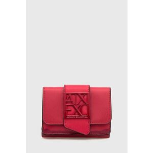 Peňaženka Armani Exchange dámsky, červená farba vyobraziť