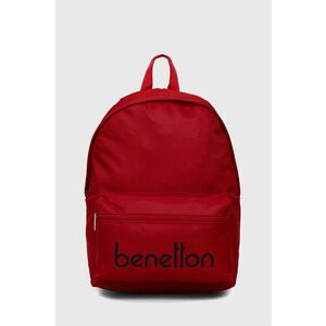 Detský ruksak United Colors of Benetton červená farba, veľký, s potlačou vyobraziť