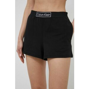 Pyžamové šortky Calvin Klein Underwear dámske, čierna farba, vyobraziť