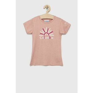 Detské tričko Columbia ružová farba, vyobraziť