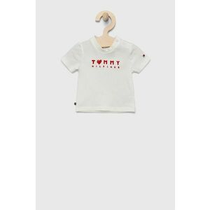 Detské tričko Tommy Hilfiger biela farba, vyobraziť