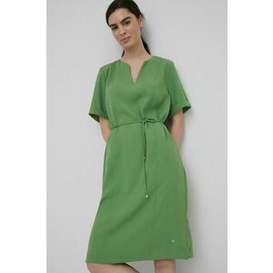 Šaty Mos Mosh zelená farba, mini, rovný strih vyobraziť