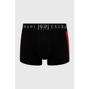 Boxerky Armani Exchange pánske, čierna farba vyobraziť