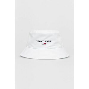 Bavlnený klobúk Tommy Jeans biela farba, bavlnený vyobraziť