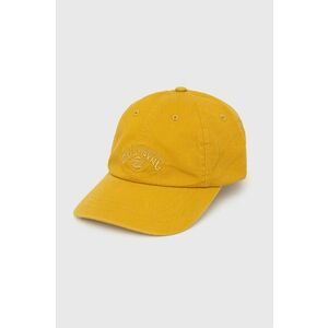 Bavlnená čiapka Billabong žltá farba, s nášivkou vyobraziť