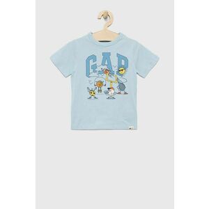 Detské bavlnené tričko GAP s potlačou vyobraziť