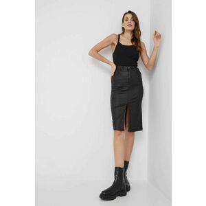 Sukňa Answear Lab čierna farba, mini, rovný strih vyobraziť