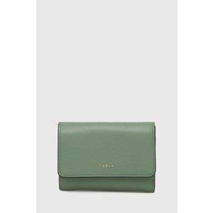Kožená peňaženka Furla dámsky, zelená farba vyobraziť