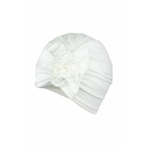 Detská čiapka Jamiks biela farba biela, z tenkej pleteniny, vyobraziť