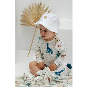 Detský klobúk Jamiks biela farba, bavlnený vyobraziť