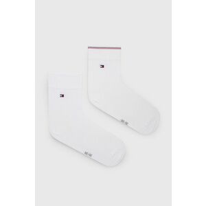Ponožky Tommy Hilfiger (2-pak) dámske, biela farba vyobraziť