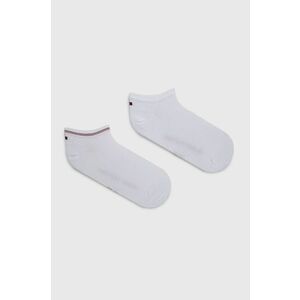 Ponožky Tommy Hilfiger (2-pak) dámske, biela farba vyobraziť