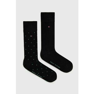 Ponožky Tommy Hilfiger (2-pak) pánske, čierna farba vyobraziť