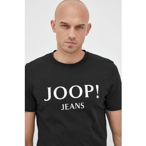 Bavlnené tričko Joop! čierna farba, s potlačou vyobraziť