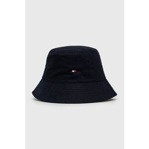 Bavlnený klobúk Tommy Hilfiger tmavomodrá farba, bavlnený vyobraziť