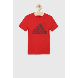 Detské tričko adidas Performance HE9280 červená farba, s potlačou vyobraziť